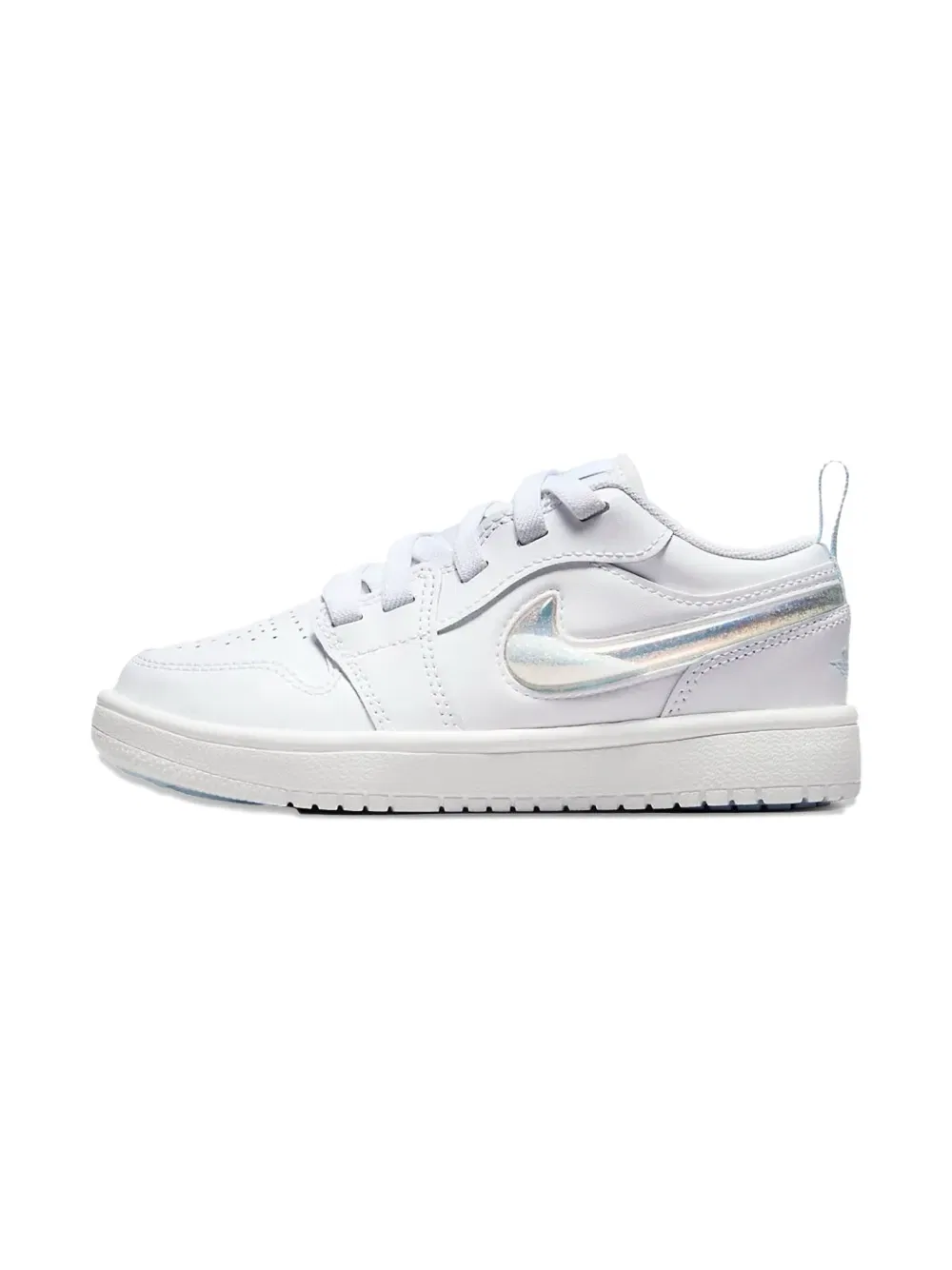 Кроссовки Air Jordan 1 из кожи Jordan Kids, белый