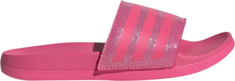 

Кроссовки Adilette Comfort Slide J 'Pulse Magenta Glitter', розовый