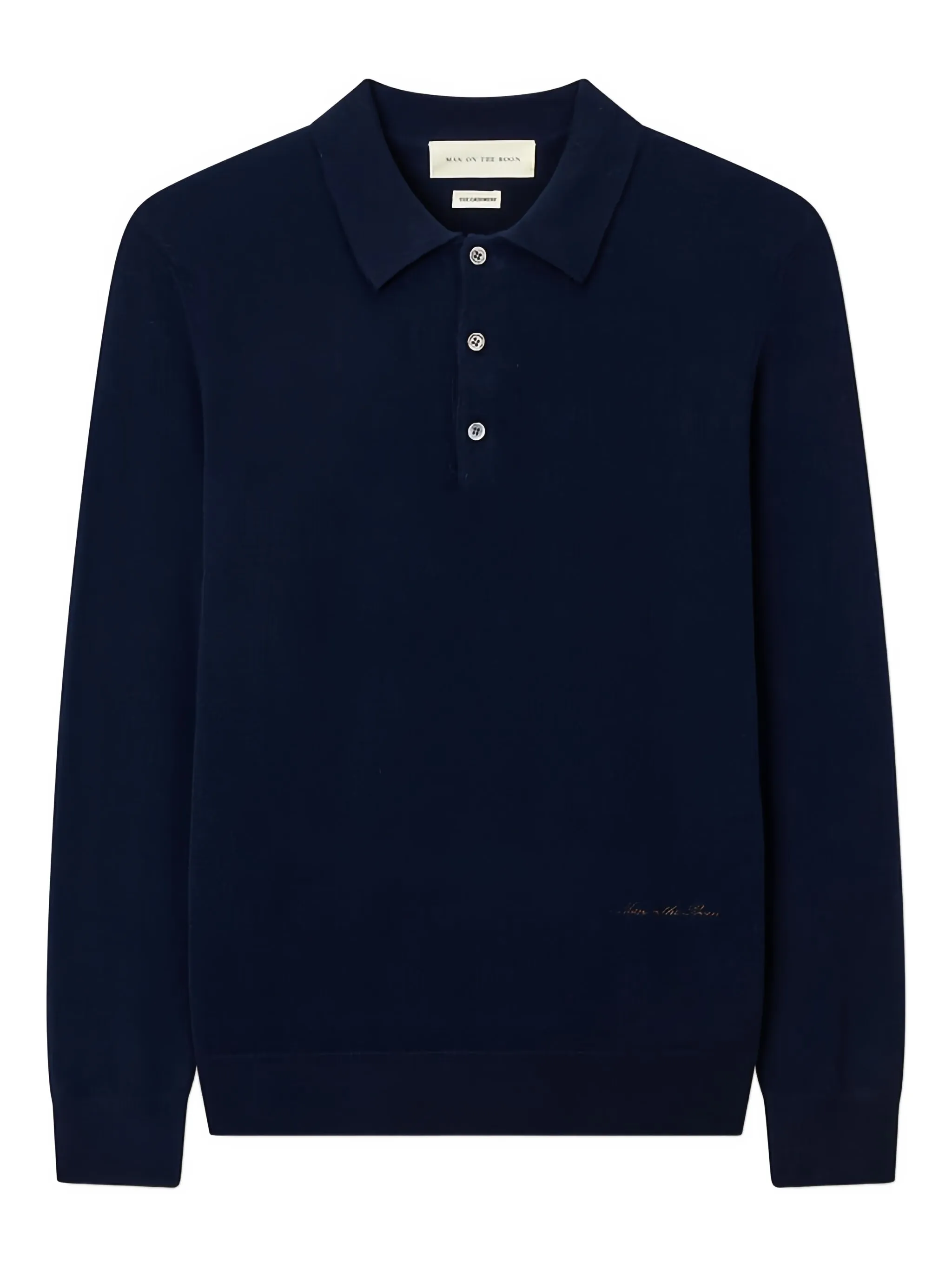 

Кашемировая рубашка поло Man On The Boon., синий