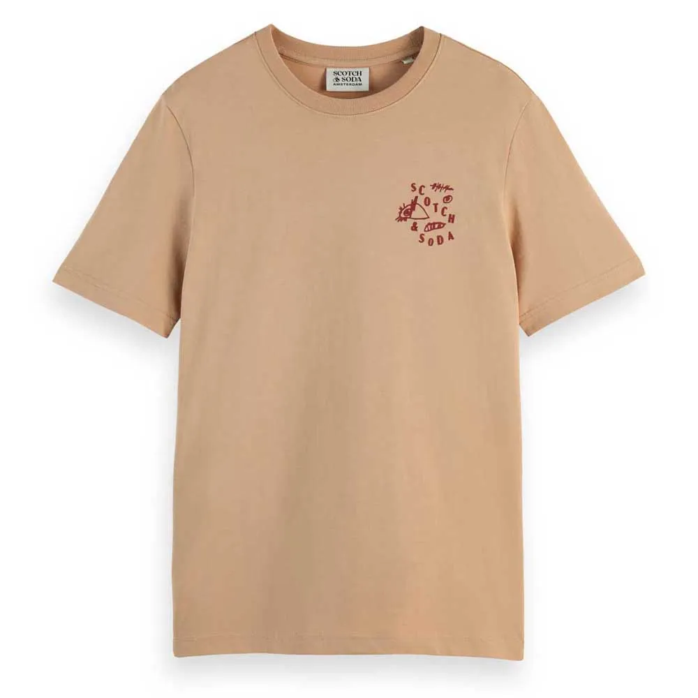 

Футболка с коротким рукавом Scotch & Soda 180047 Regular Fit, бежевый