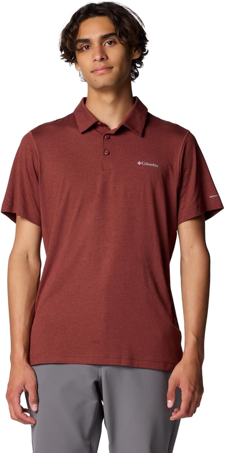 

Мужская футболка Tech Trail Polo от Columbia, Spice Heather