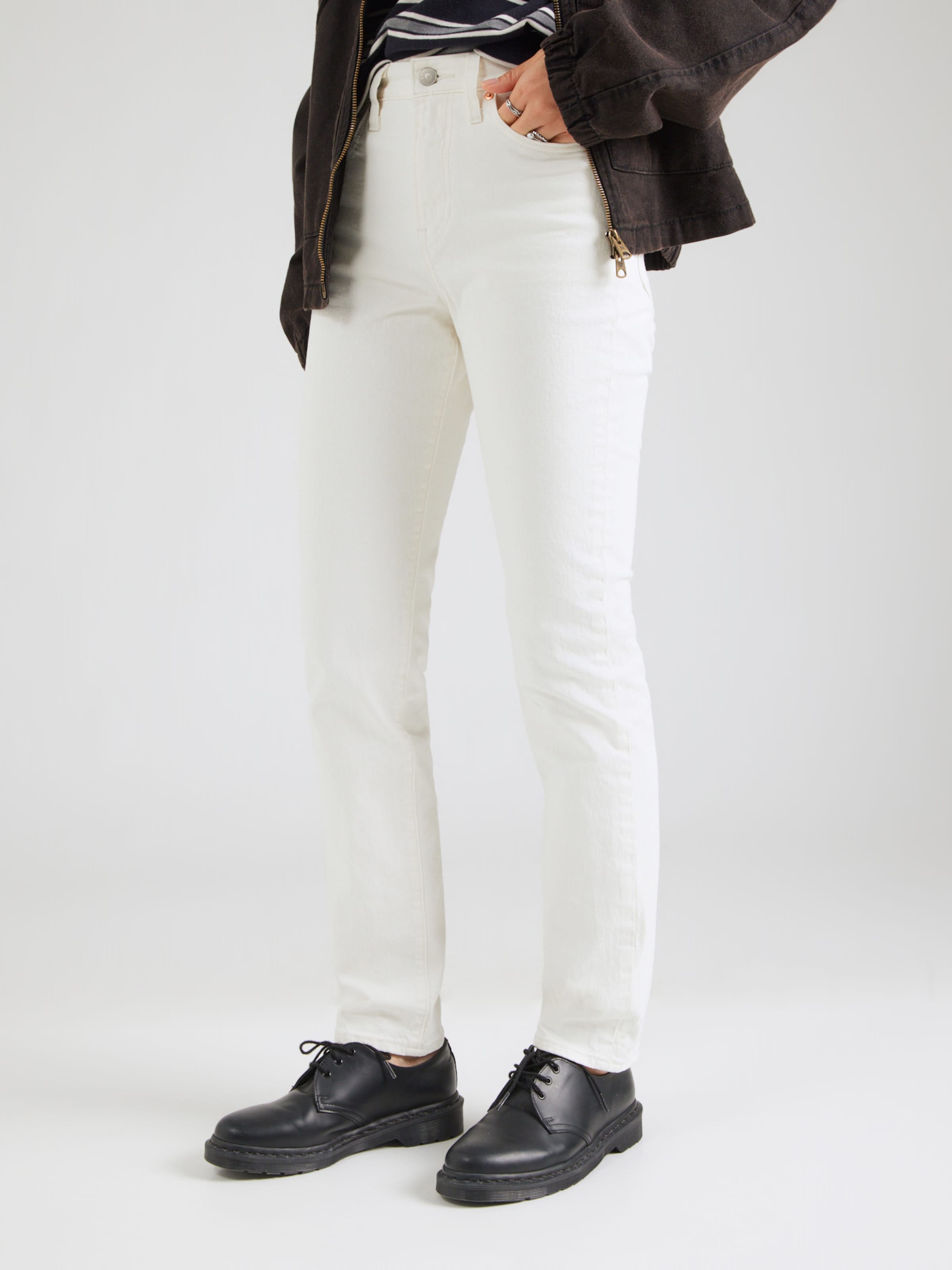 LEVI'S  Джинсы Regular 'Wedgie Slim Jeans' в белом цвете — фото 3