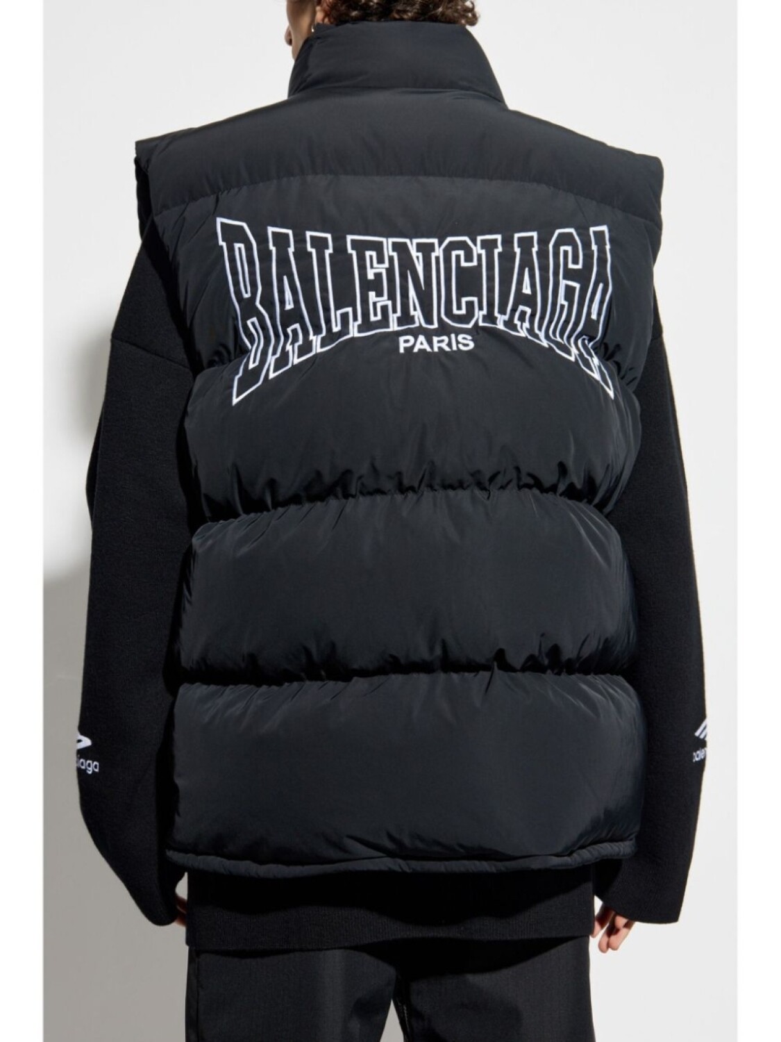 Жилет с подкладкой Balenciaga, черный — фото 4