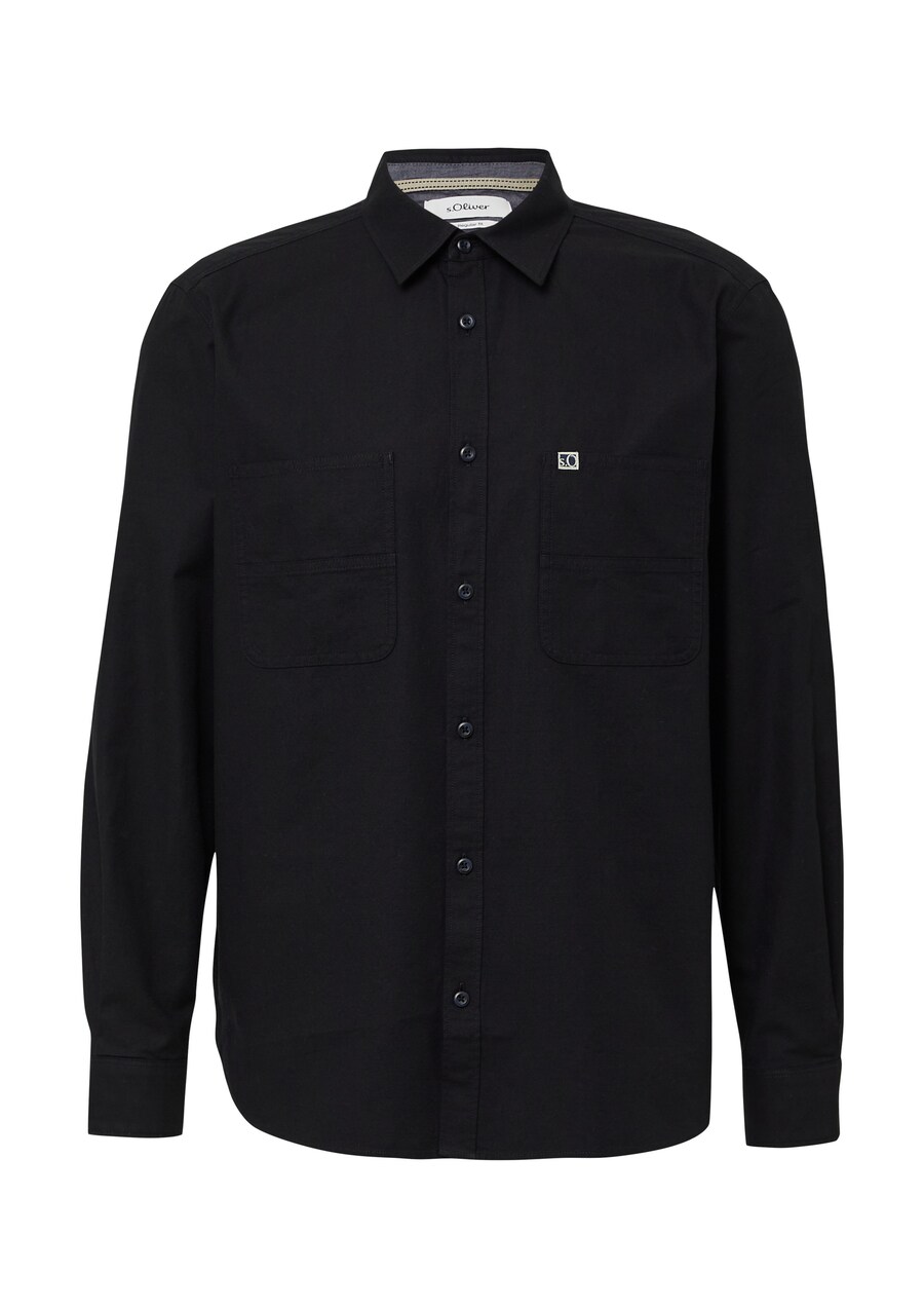 

Рубашка на пуговицах классического кроя s.Oliver, черный