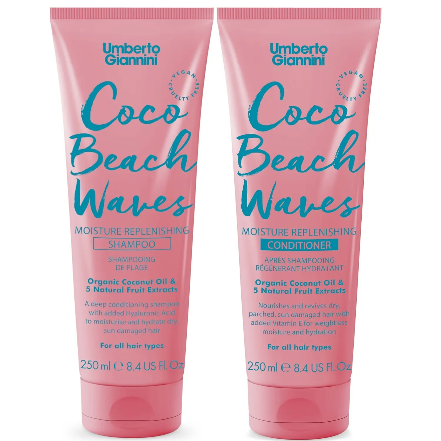 

Coco Beach Waves Шампунь и кондиционер Дуэт Umberto Giannini
