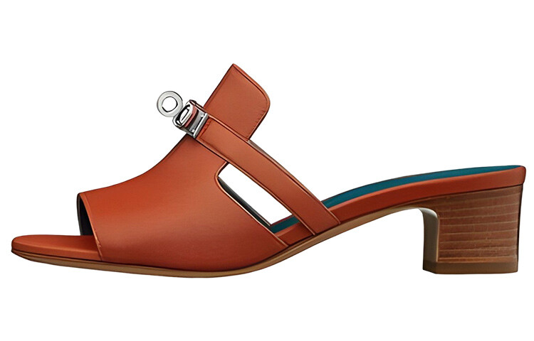 

Шлепанцы женские Hermès, красный