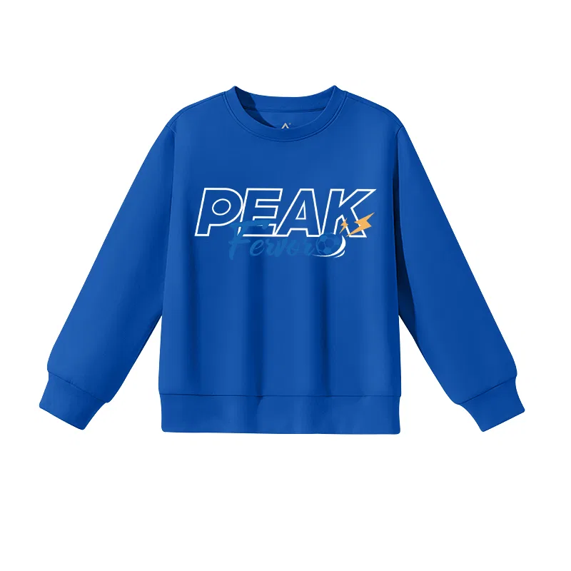 Свитшот детский с принтом PEAK Colorful Blue/PK White Blue Soccer Ball