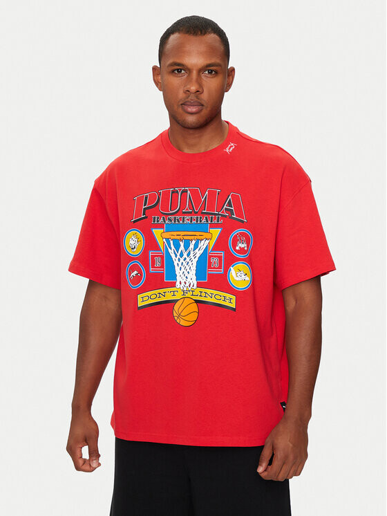 

Футболка оверсайз Puma, красный
