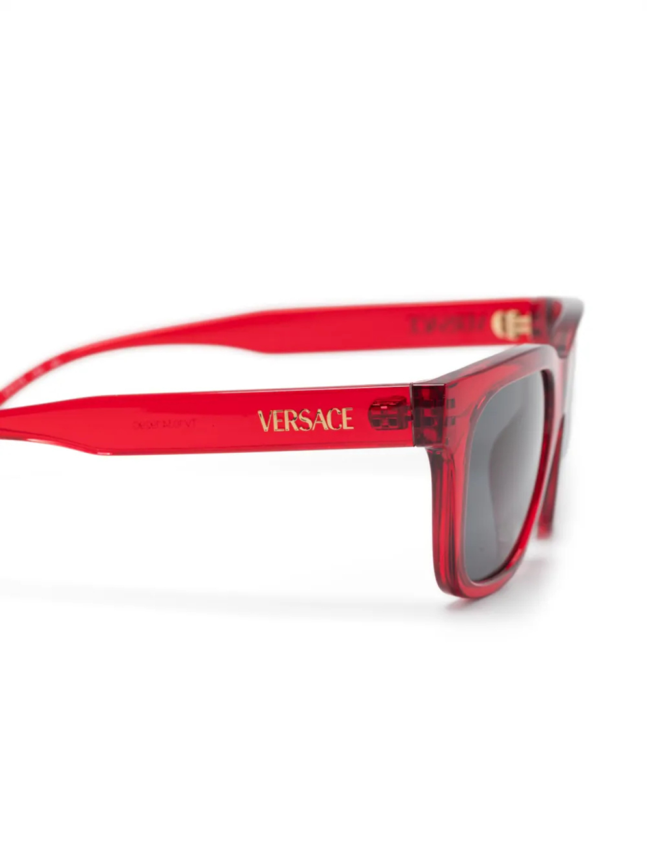 Солнцезащитные очки в квадратной оправе Versace Eyewear, красный — фото 3