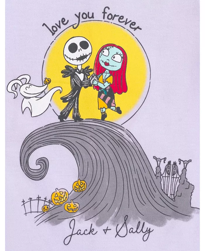 Детский комбинезон на кнопках и шляпа-ведро для девочек Disney Minnie Mouse Winnie the Pooh Nightmare Before Christmas, фиолетовый — фото 3