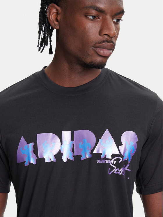 Футболка обычного кроя Jeremy Scott JL7620 Adidas, черный — фото 4