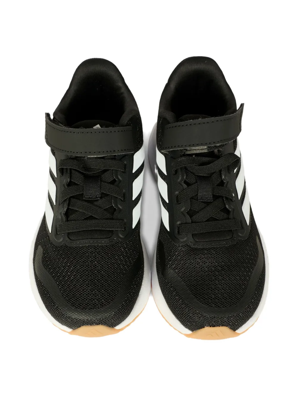 Кроссовки на липучках с тремя полосками Adidas Kids, черный — фото 4