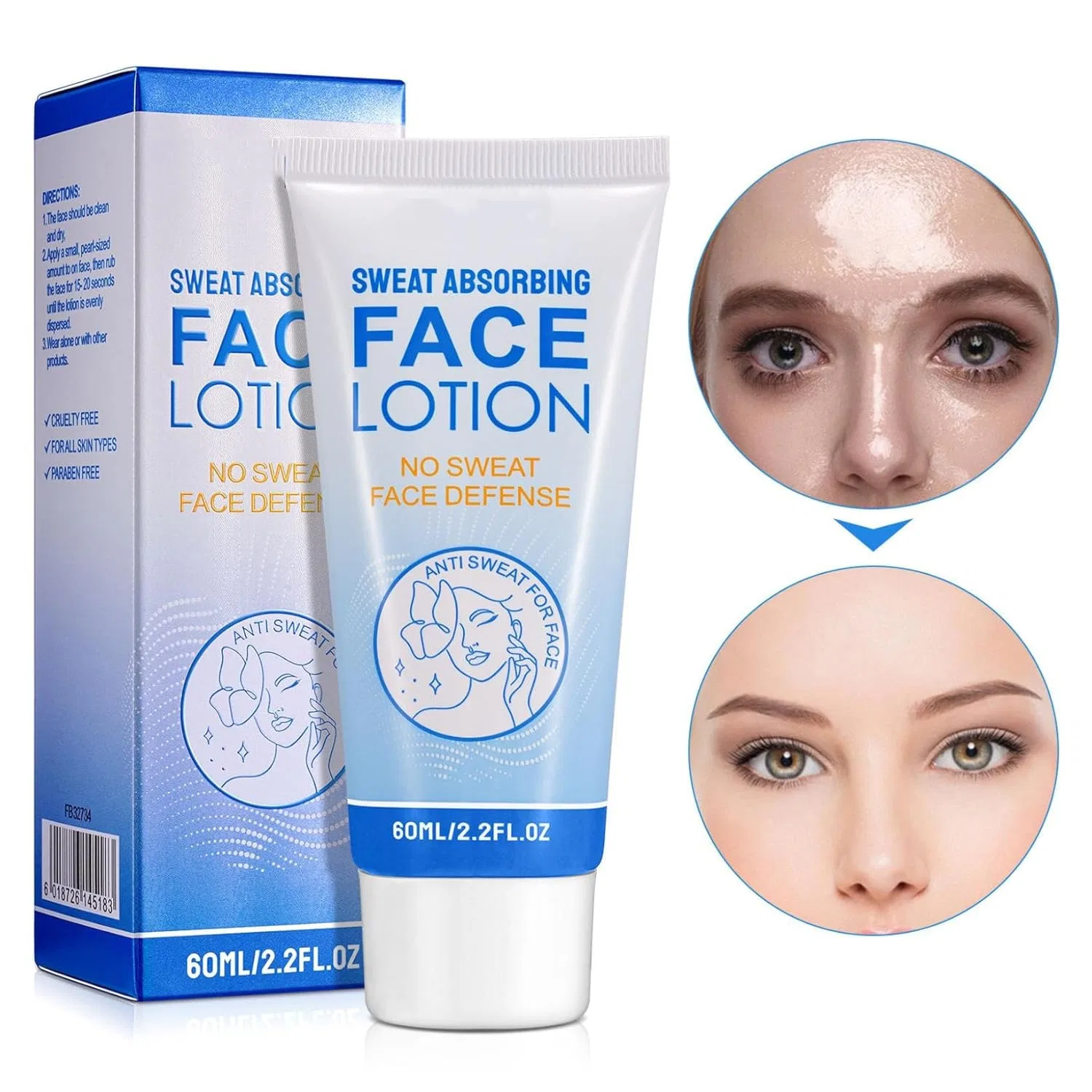 Крем для лица SPF VOKKRV Для лица от пота,., 2 Pieces — фото 2