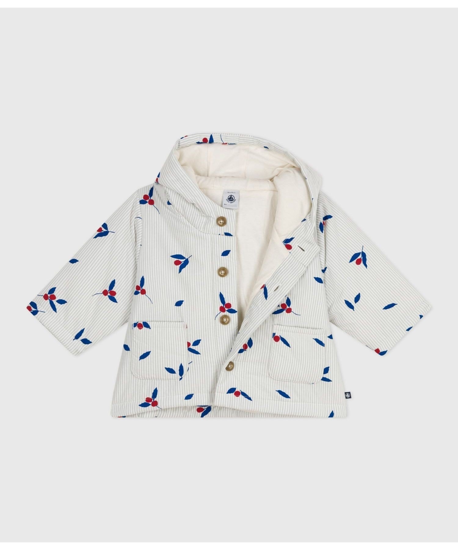 Куртка с принтом PETIT BATEAU, Gray/Multicolor — фото 3