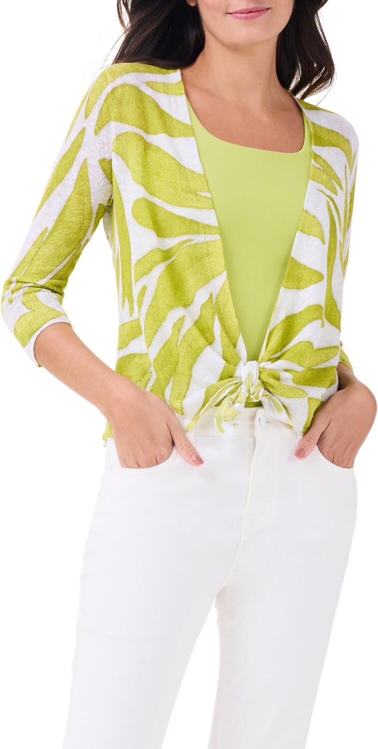 

Свитер NIC+ZOE Petite Meadow Mix 4-Way Cardigan, цвет Green Multi