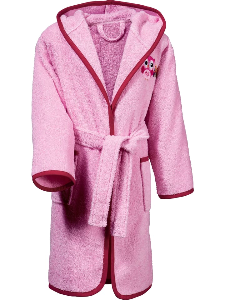 

Erwin Müller Детский банный халат из махровой ткани с капюшоном, розовый