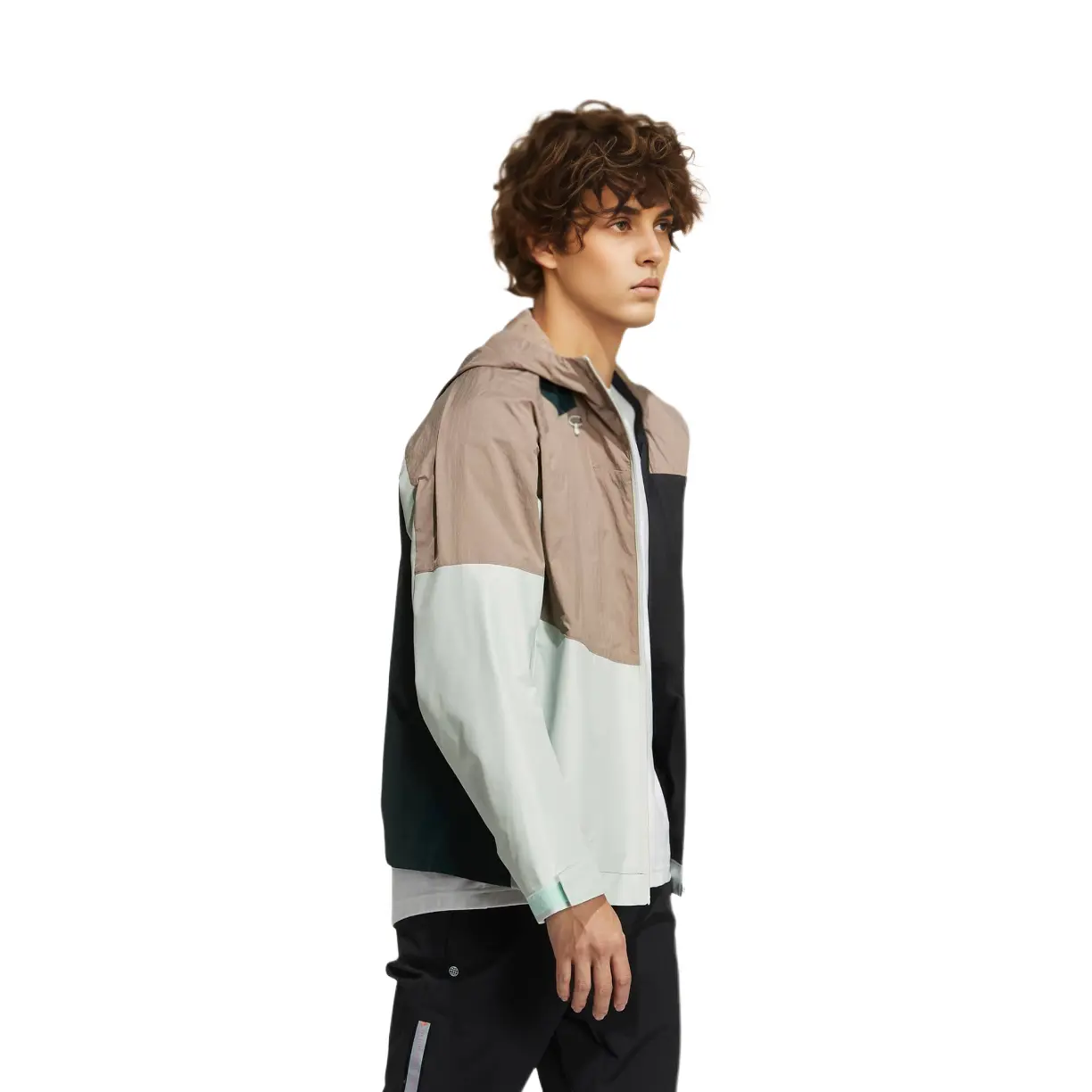 Куртка мужская розовато-коричневая Adidas, коричневый — фото 2
