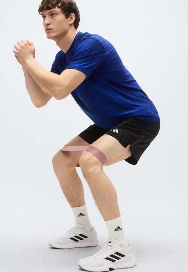 Спортивная футболка первой необходимости для тренировок Adidas Performance, Dark Blue Melange — фото 4