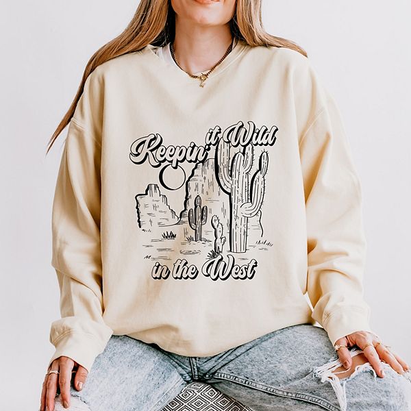 

Keepin it wild in the west легкий свитшот с эффектом garment dyed Simply Sage Market, Ivory, Зеленый, Keepin it wild in the west легкий свитшот с эффектом garment dyed Simply Sage Market, Ivory