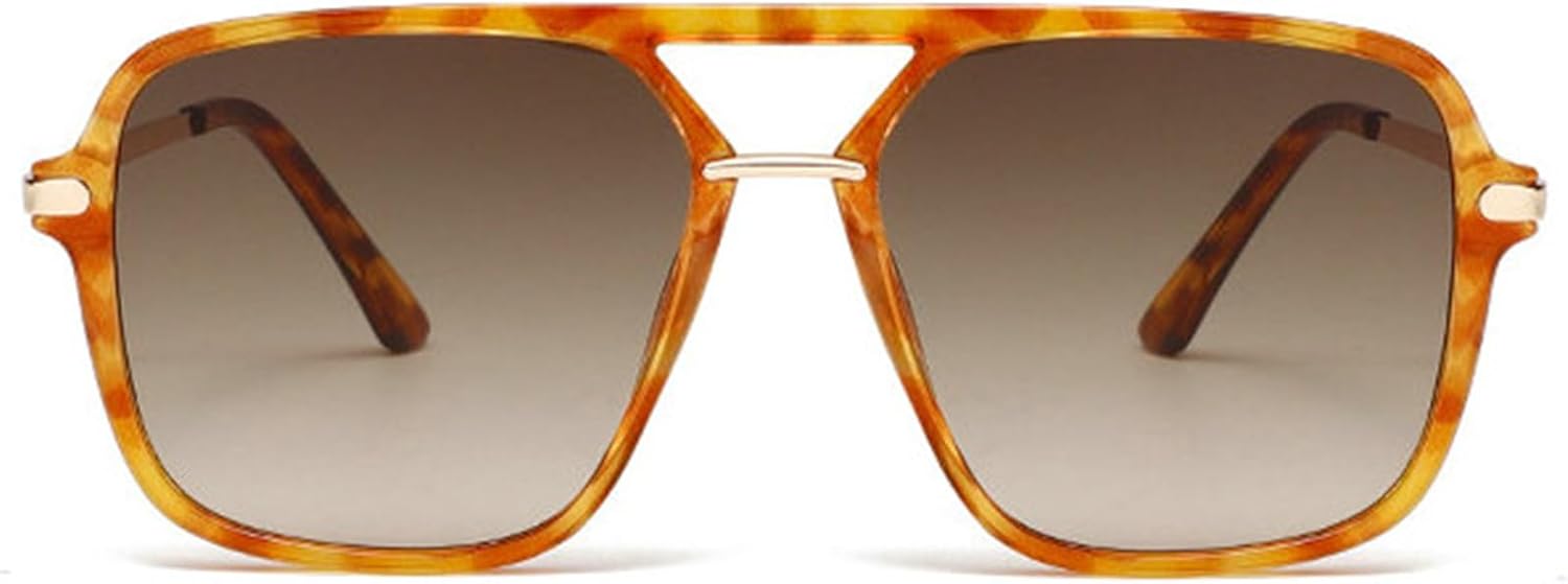 

Солнцезащитные очки Willochra в стиле ретро «пилот» для женщин и мужчин. Модные классические солнцезащитные очки в квадратной оправе в стиле 70-х. Винтажные очки-пилот с градиентным переходом цвета, C4