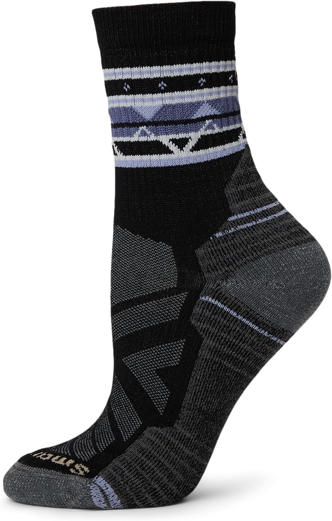 

Носки Smartwool Hike Light Cushion Zig Zag Valley Mid Crew Socks, черный
