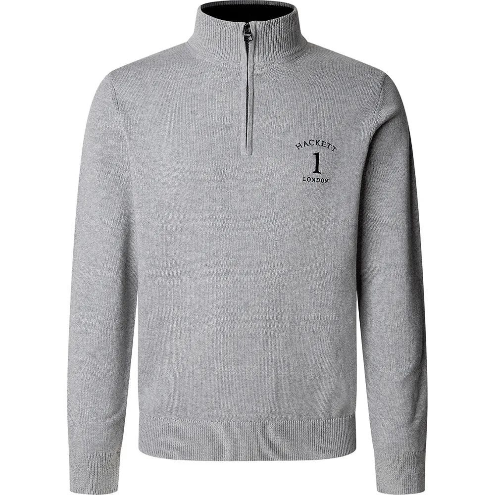 

Свитер Hackett Heritage No.1 Hzip half zip, серый