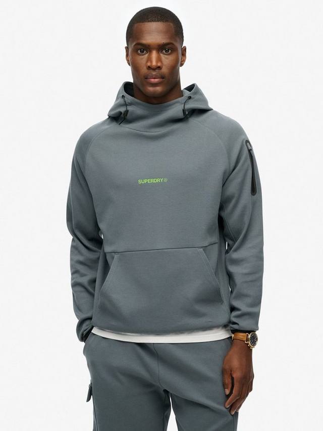 

Свободная худи с логотипом Tech Superdry, Stormy Weather Blue
