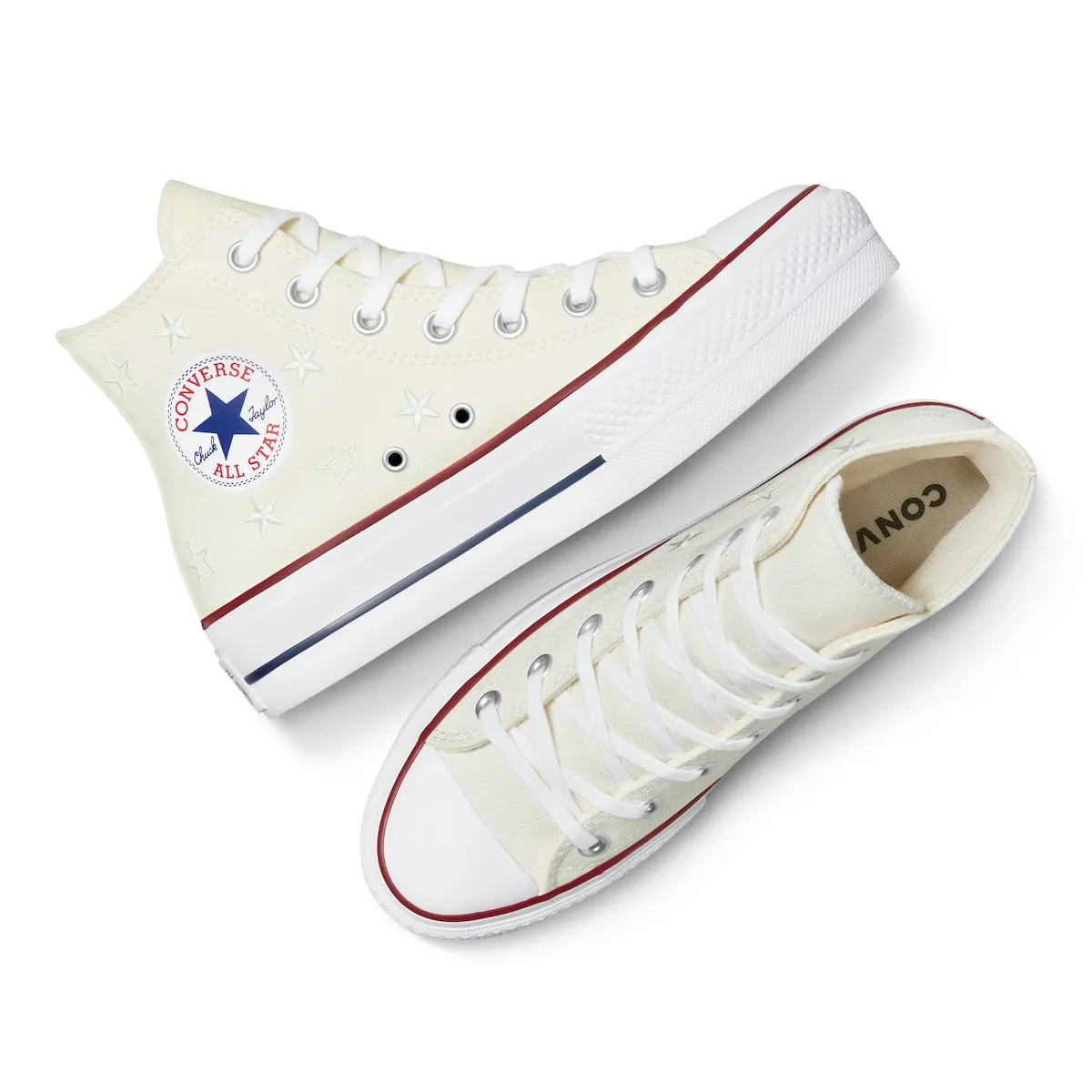 Женские повседневные кеды Chuck Taylor All Star Lift Archive Stars Converse, бежевый — фото 4