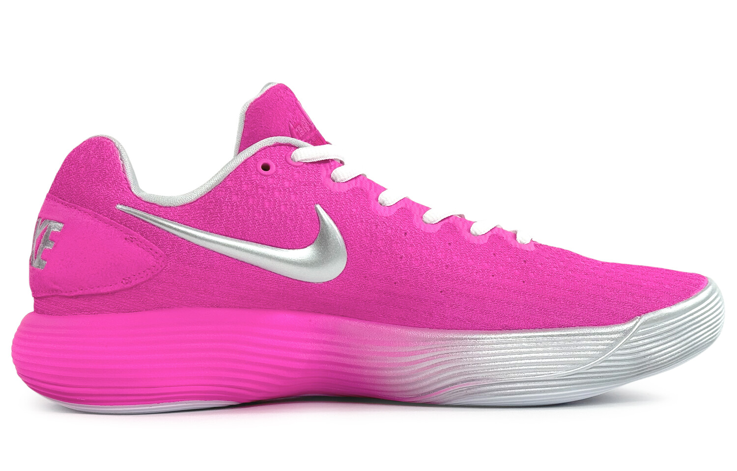 

Баскетбольные кроссовки Hyperdunk 2017 мужские с низким верхом розового/серебристого цвета Nike