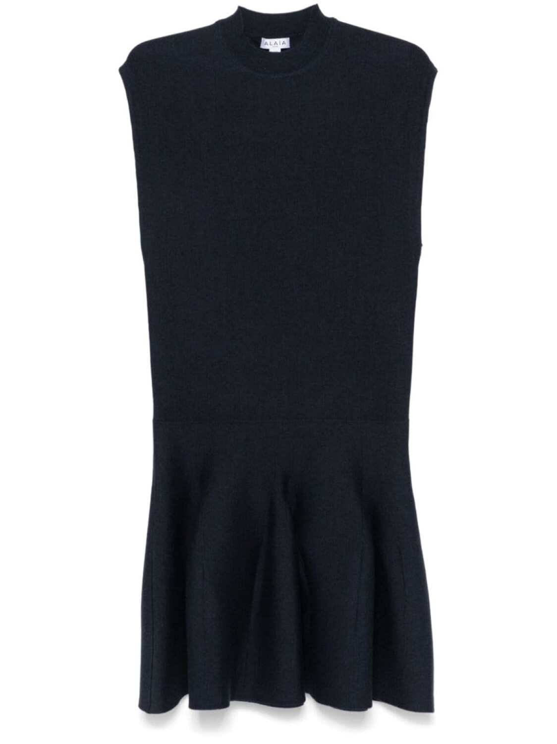 

Alaïa платье миди Sculptural с рукавами кап, синий