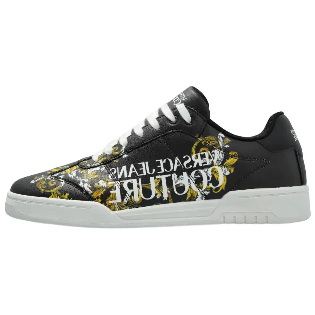 

VERSACE JEANS COUTURE Низкие мужские кроссовки для скейтбординга, черные