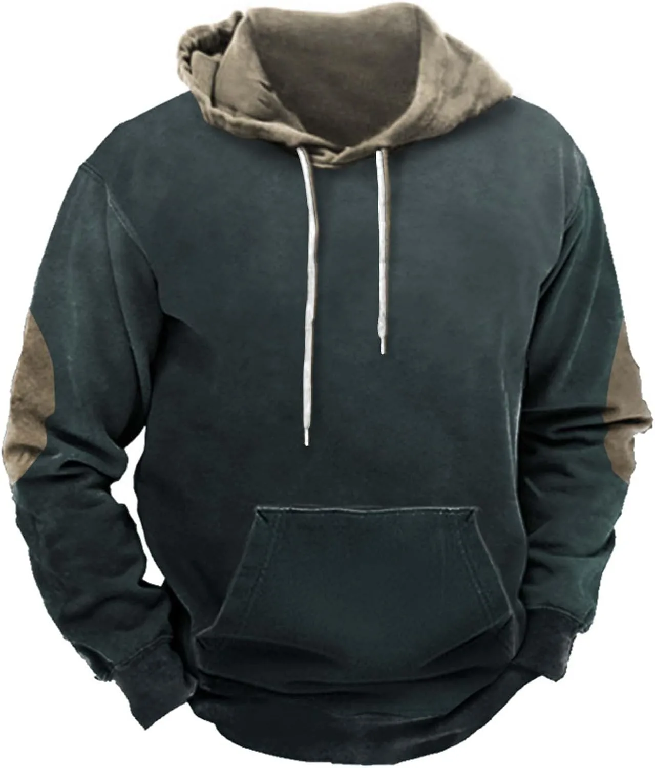 

Мужской базовый худи с патчем свободного кроя PETCDIM