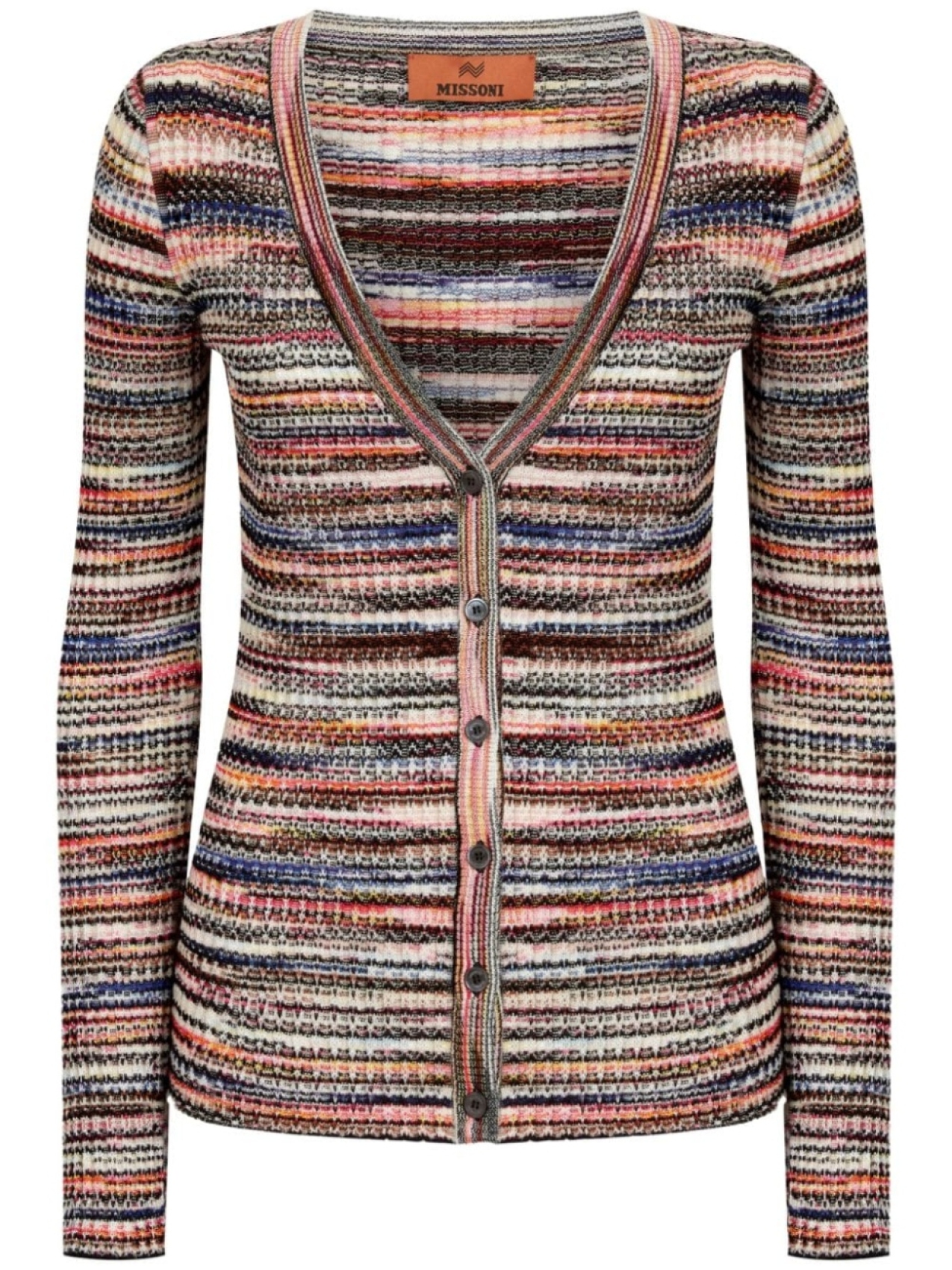 

Missoni полосатый кардиган, оранжевый