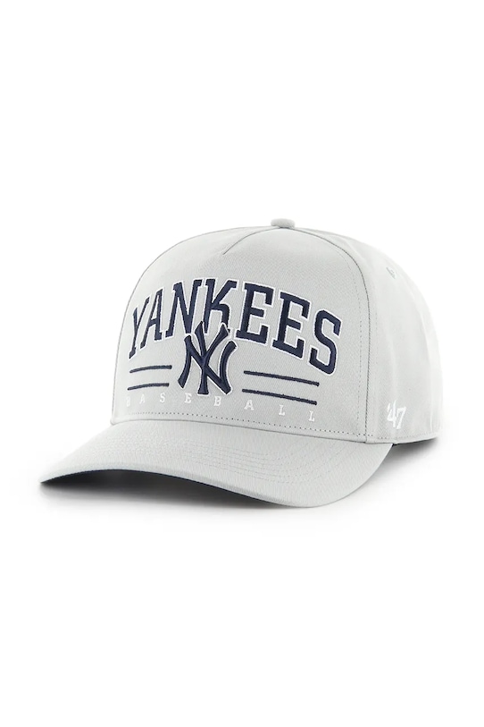 

Бейсболка с козырьком хлопковая MLB New York Yankees 47 Brand, серый