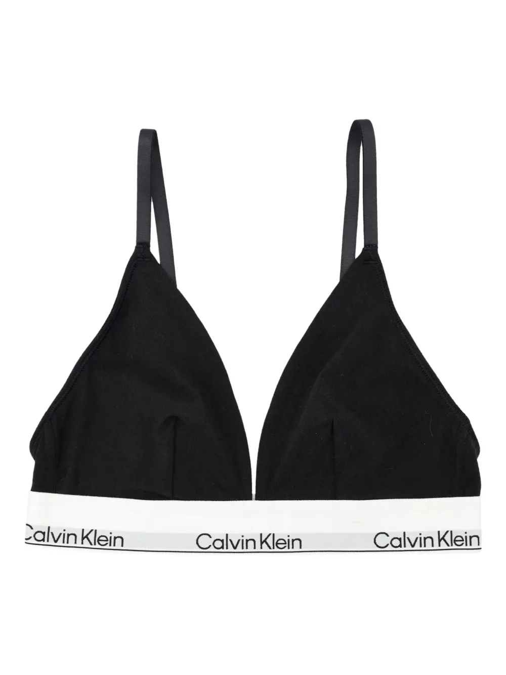 

Бюстгальтер с треугольными чашками Calvin Klein, черный