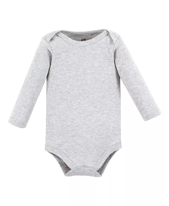 Боди Hudson Cotton с длинными рукавами для девочек, упаковка 5 шт Hudson Baby, розовый — фото 4