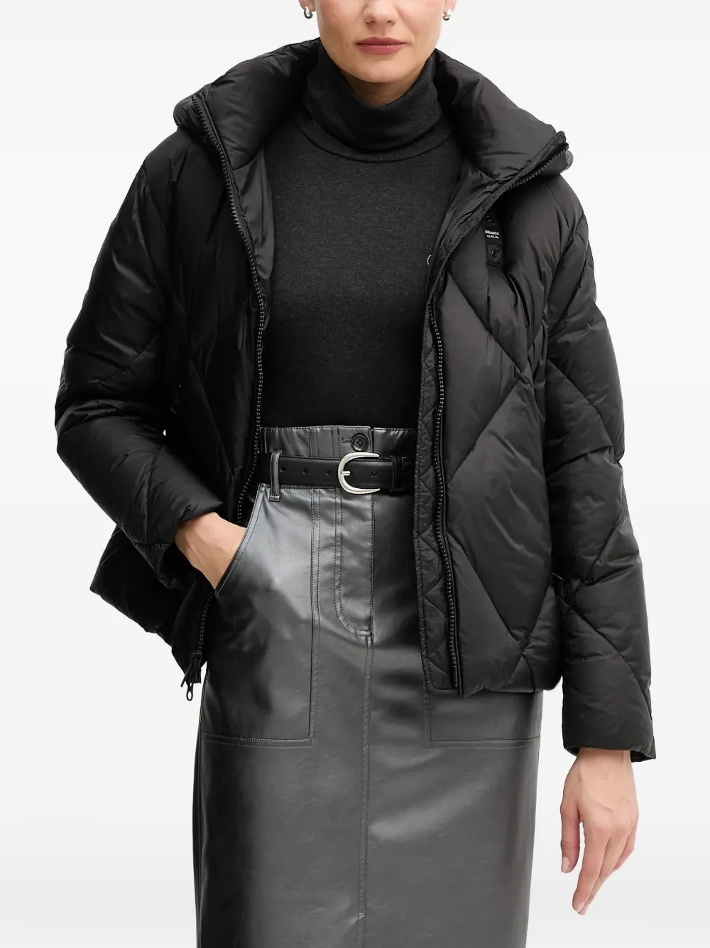 

Стеганая куртка с капюшоном Blauer, черный