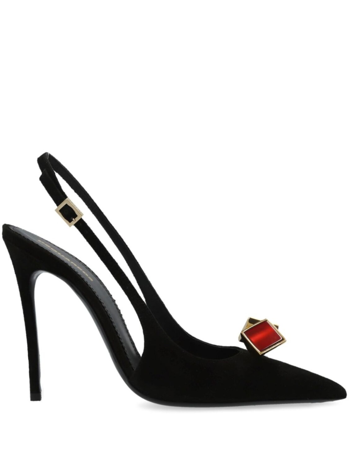 

Туфли-лодочки с аппликацией DSQUARED2, черный