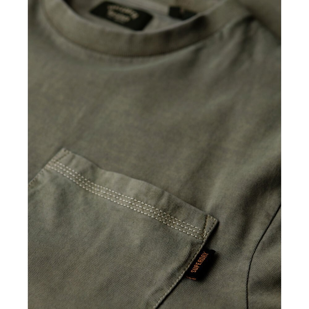 Футболка Superdry Contrast Stitch Pocket Short Sleeve Round Neck, зеленый — фото 4