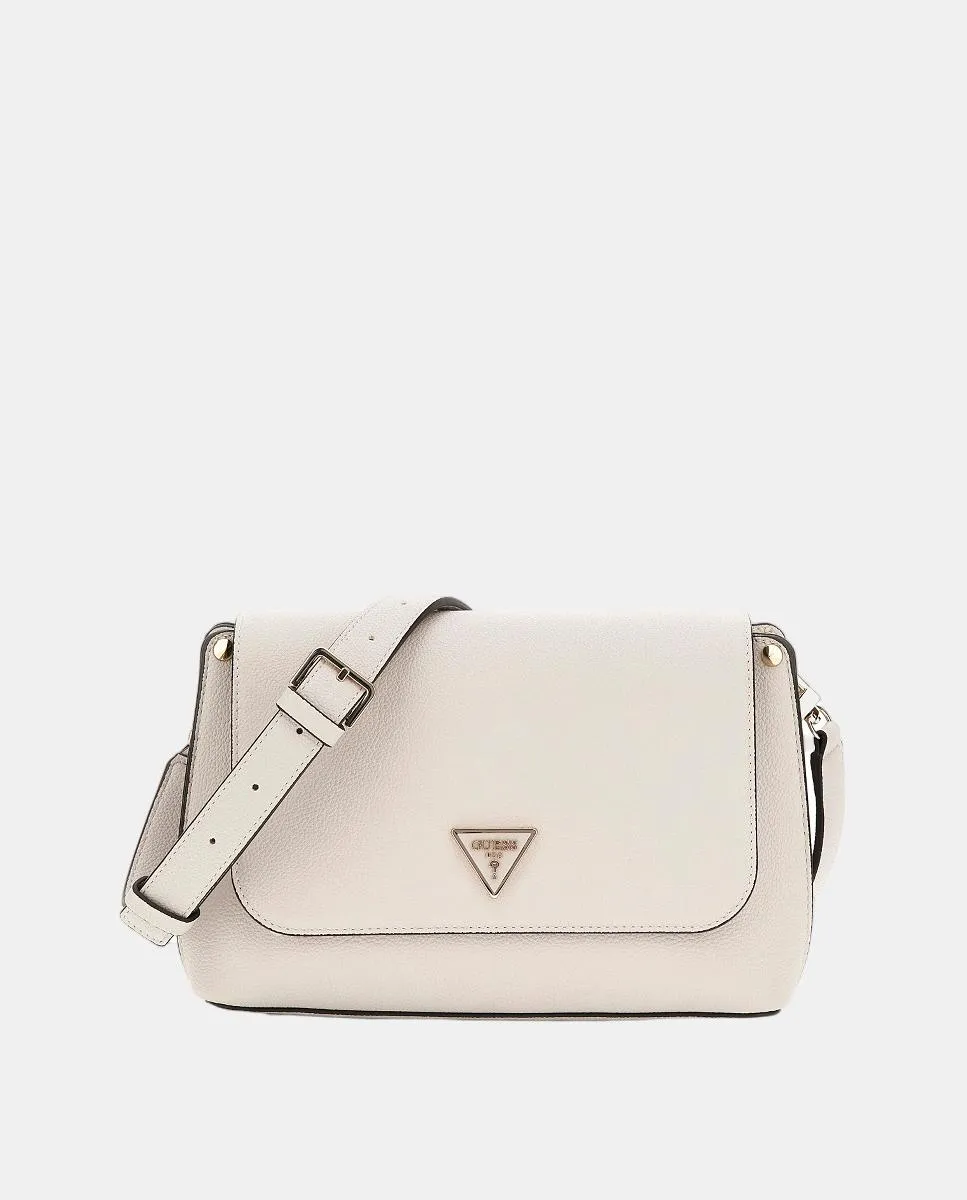 

Сумка через плечо с клапаном и магнитной застежкой Guess, бежевый