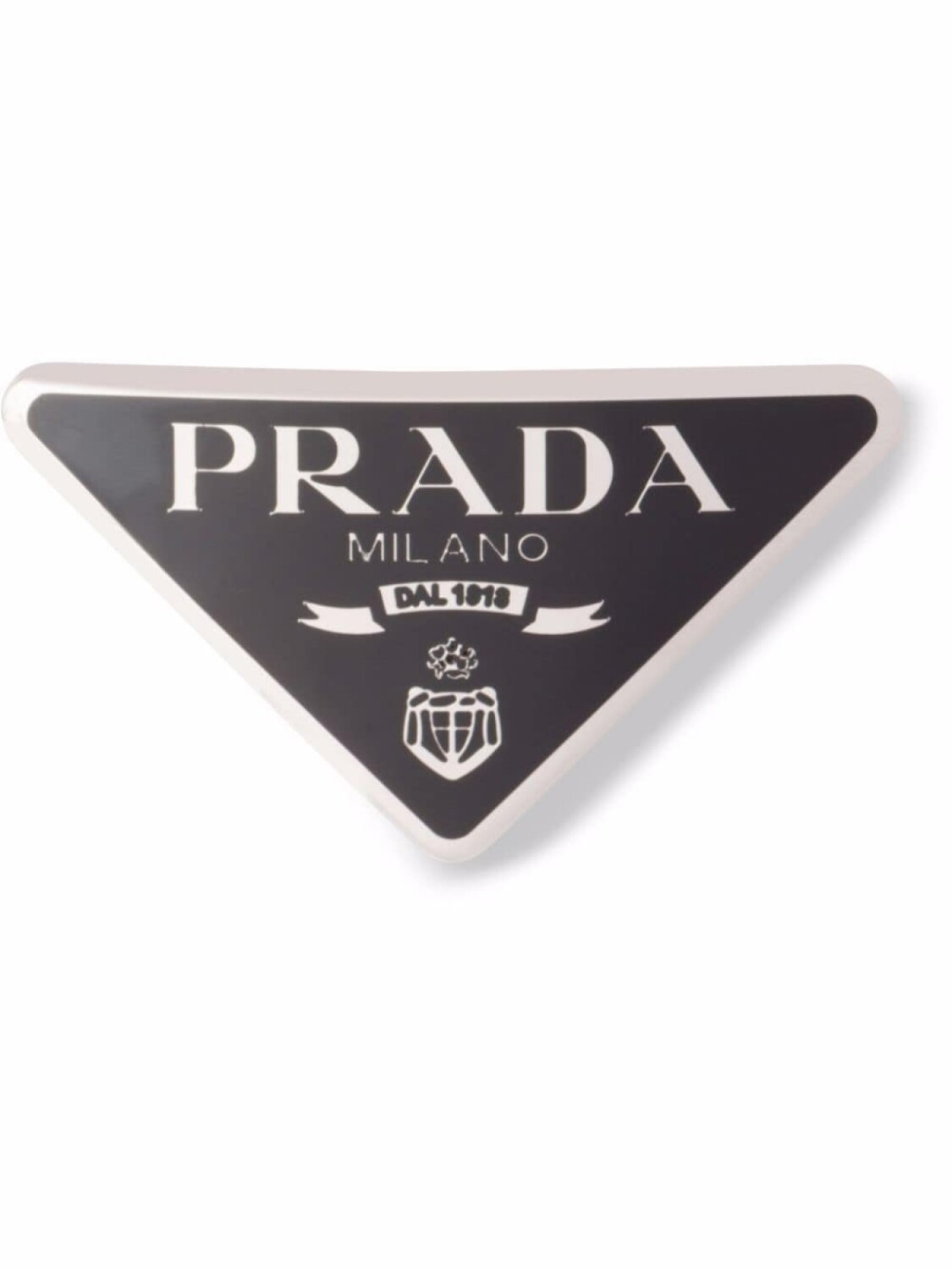 

Prada заколка для волос с логотипом, черный