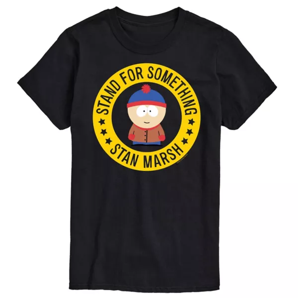 

Футболка с надписью «Stand for something» от Big & Tall South Park Стэна Марша Licensed Character, черный
