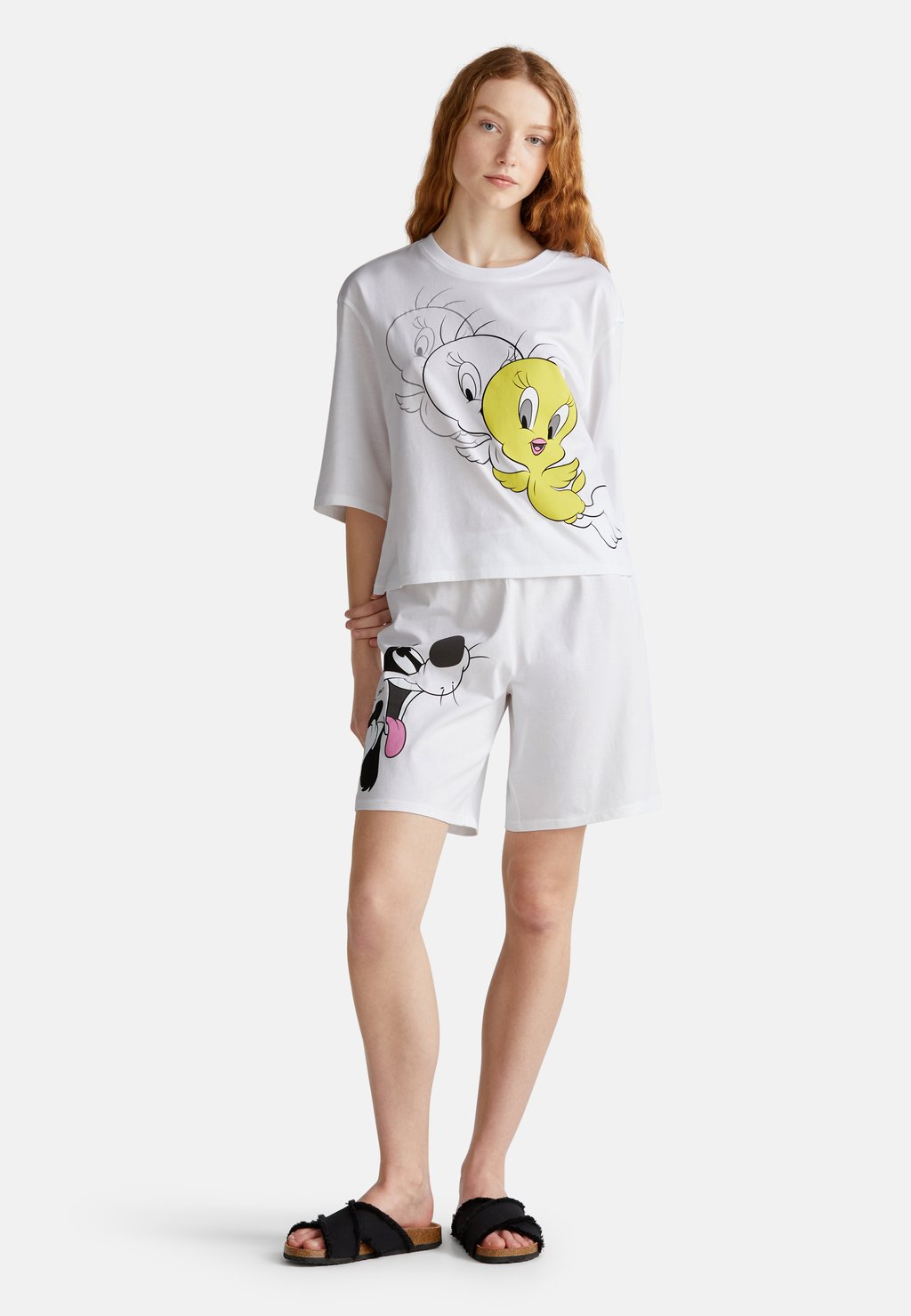 

Пижама WITH LOONEY TUNES SET - Pyjama set United Colors of Benetton, белый