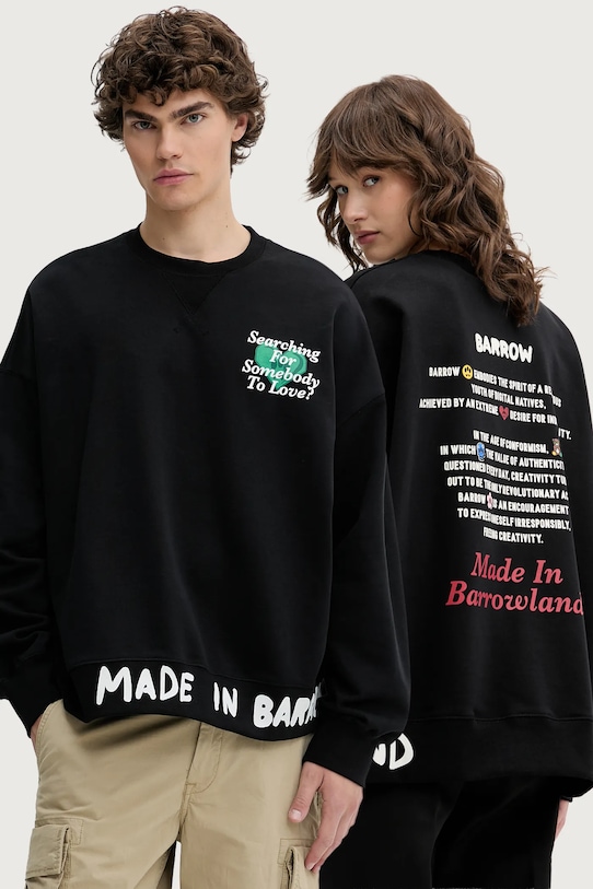 

Хлопковая блузка Barrow, черный