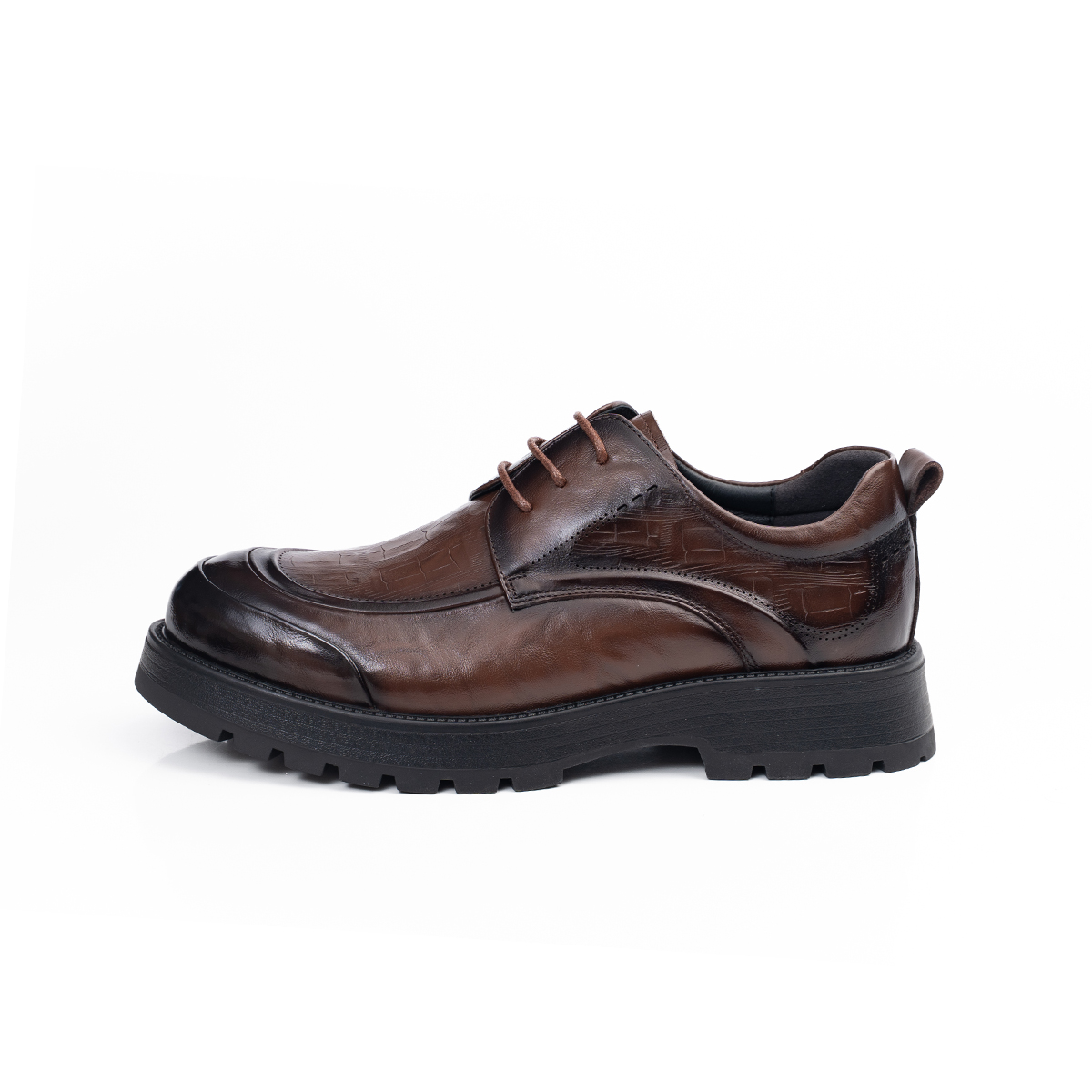 

AQUASCUTUM Повседневные кожаные туфли мужские низкие коричневые, цвет Brown