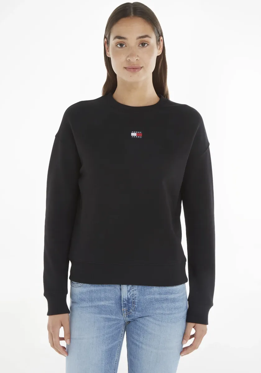 

Толстовка Tommy Jeans Curve "TJW BXY BADGE CREW EXT", черный