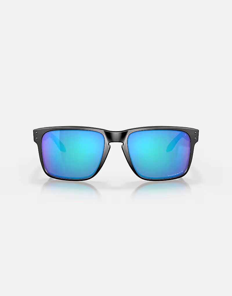 

Солнцезащитные очки Holbrook xl с квадратными поляризованными линзами синего зеркального цвета в матово-черной оправе Oakley