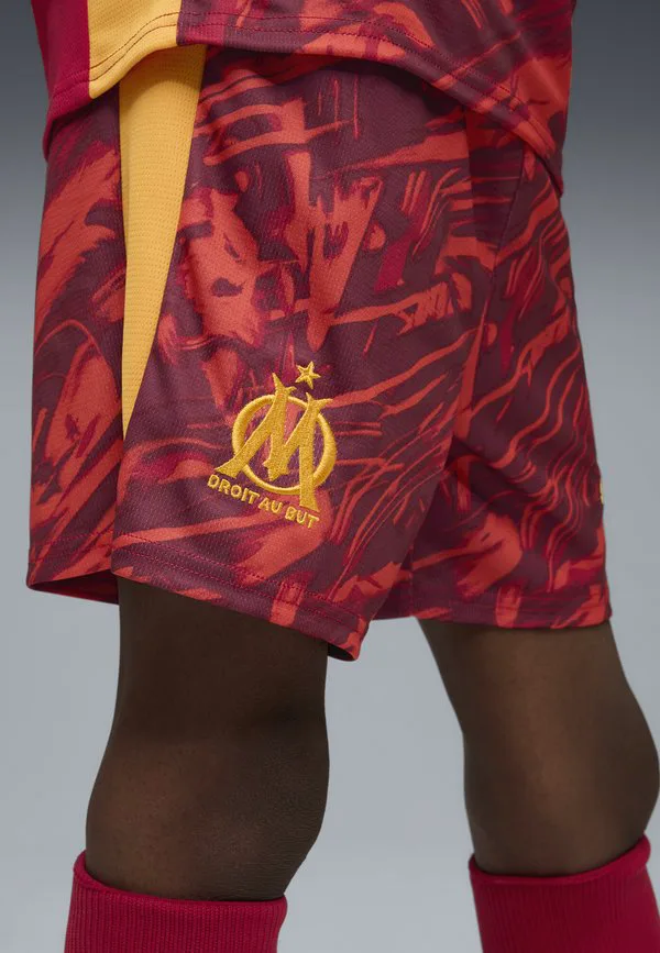 Спортивные шорты olympique de marseille 25/26 Puma, Dark Crimson-Sunny Yellow-Dark Poppy — фото 3