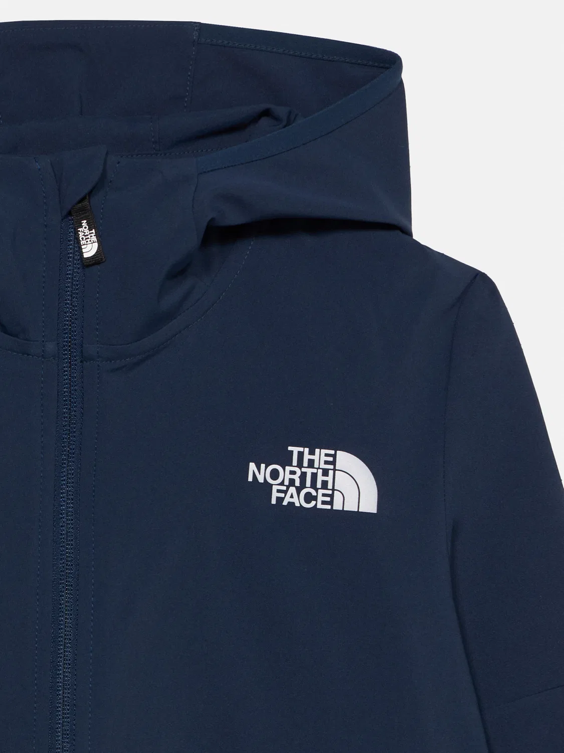 Спортивная толстовка на молнии с надписью 'НА ТРОПЕ' The North Face, Navy — фото 3