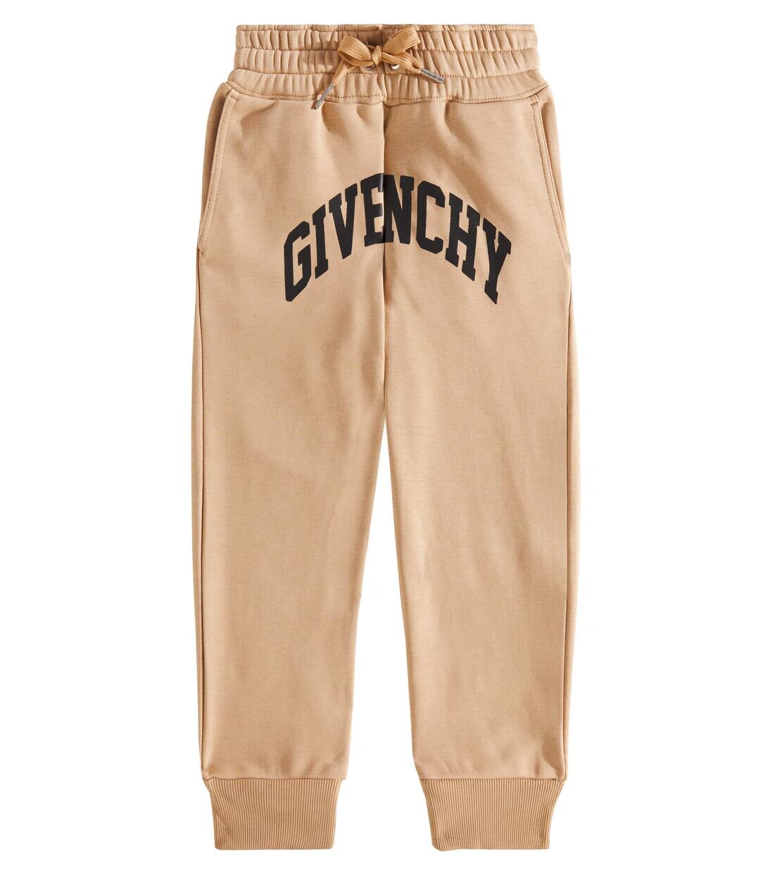

Спортивные брюки из хлопчатобумажной смеси с логотипом Givenchy Kids, цвет stone